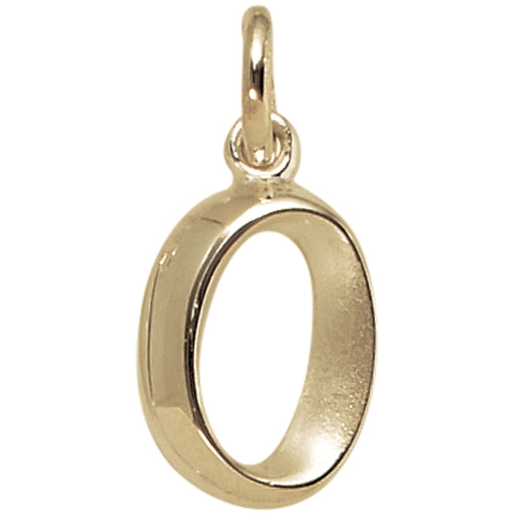 Anhänger Buchstabe O 375 Gelbgold Buchstabenanhänger