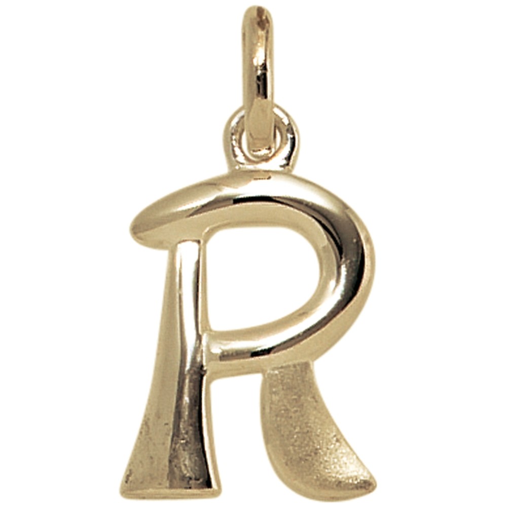 Anhänger Buchstabe R 375 Gelbgold Buchstabenanhänger