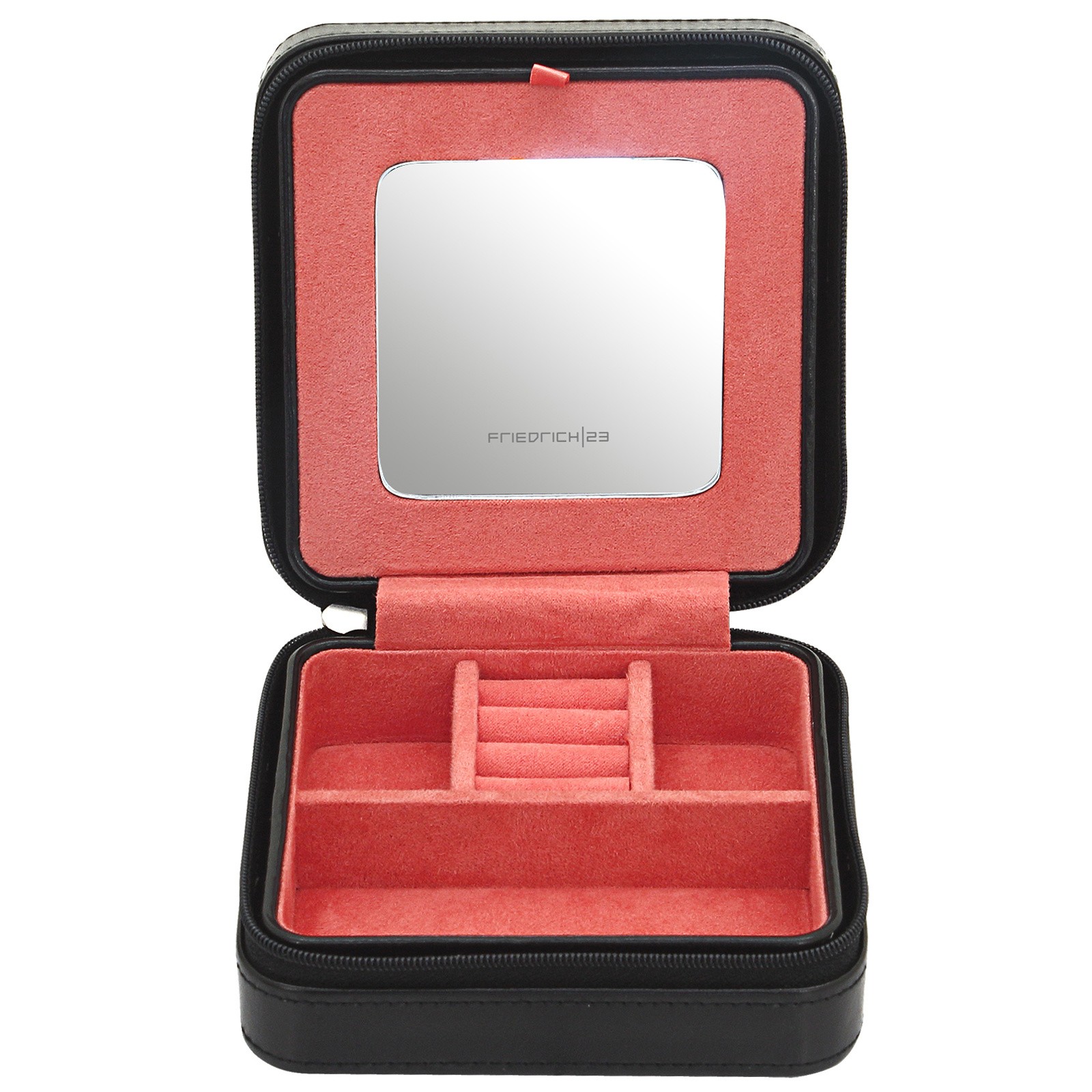 Schmucketui MANDALA Schmuckkasten schwarz koralle farben