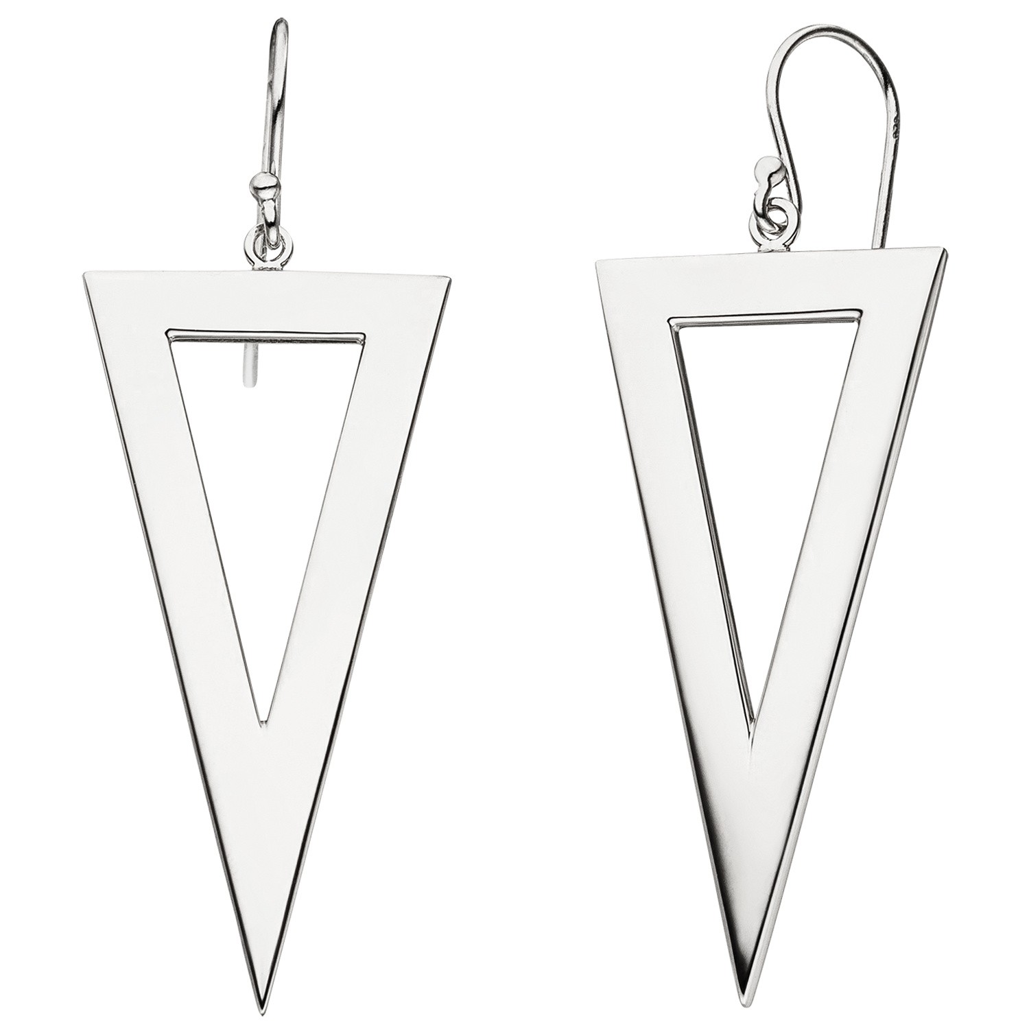 Ohrhänger Ohrhaken Dreieck 925er Sterling Silber Ohrringe
