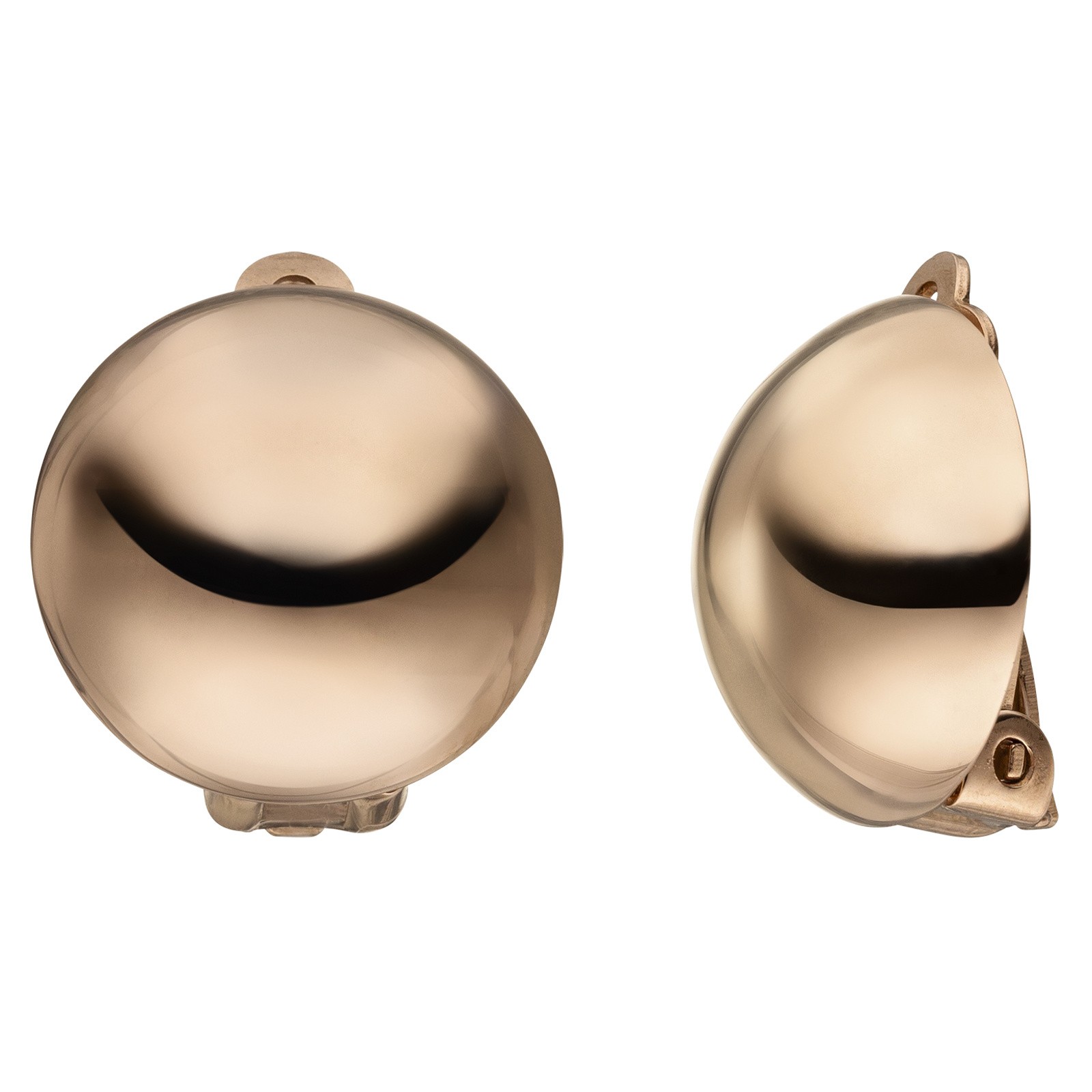 Ohrclips 925er Sterling Silber rotgold vergoldet Ohrringe