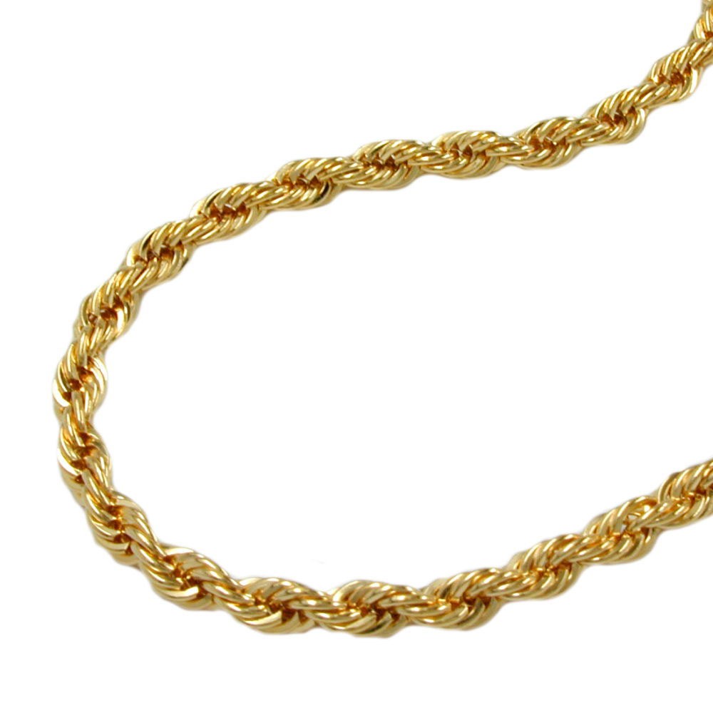 Armband 19cm Kordelkette 375 Gold