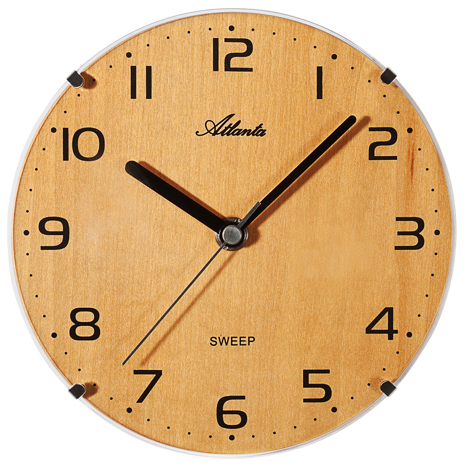 Tischuhr Wanduhr Quarz buche farben leise ohne Ticken