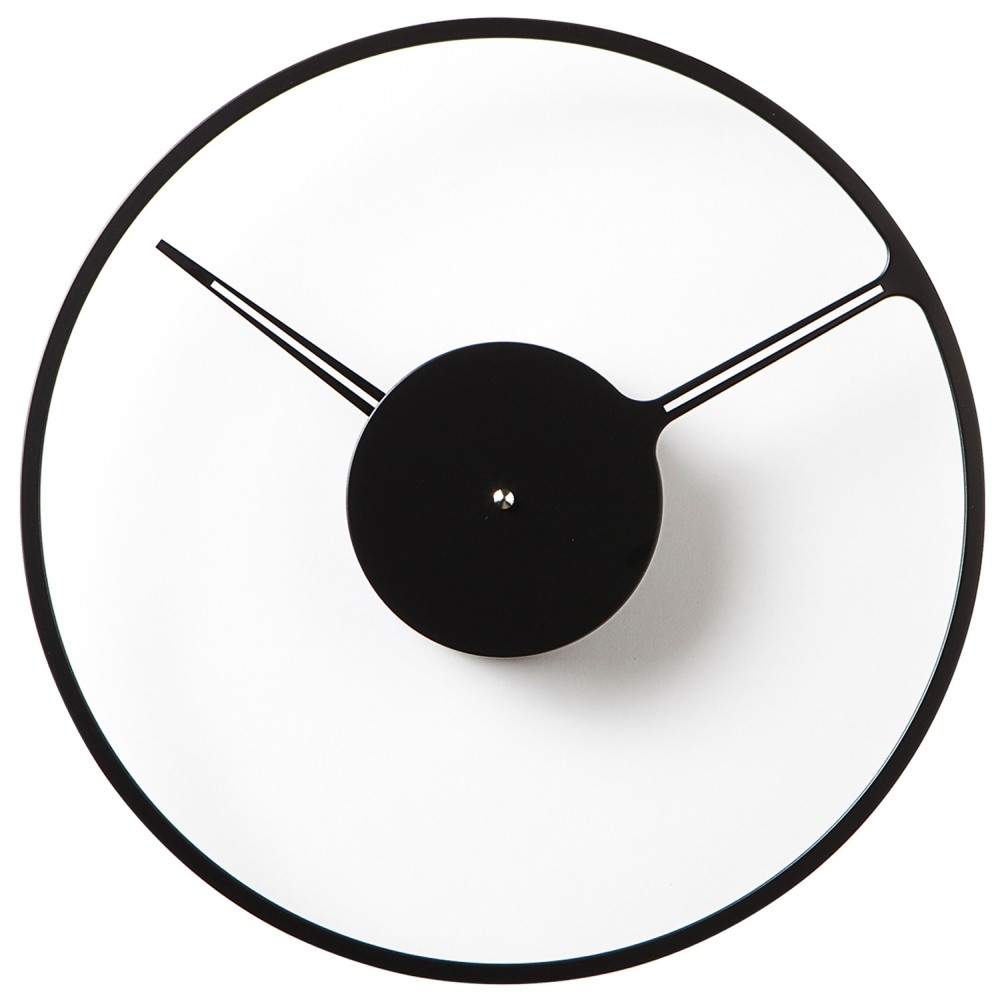 Wanduhr Quarz analog schwarz
