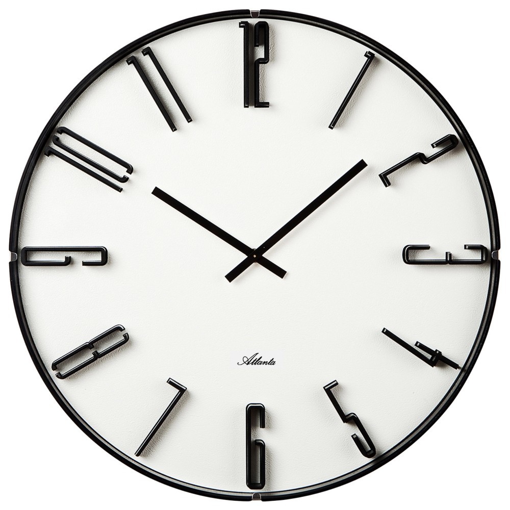 Wanduhr Quarz analog creme-farben