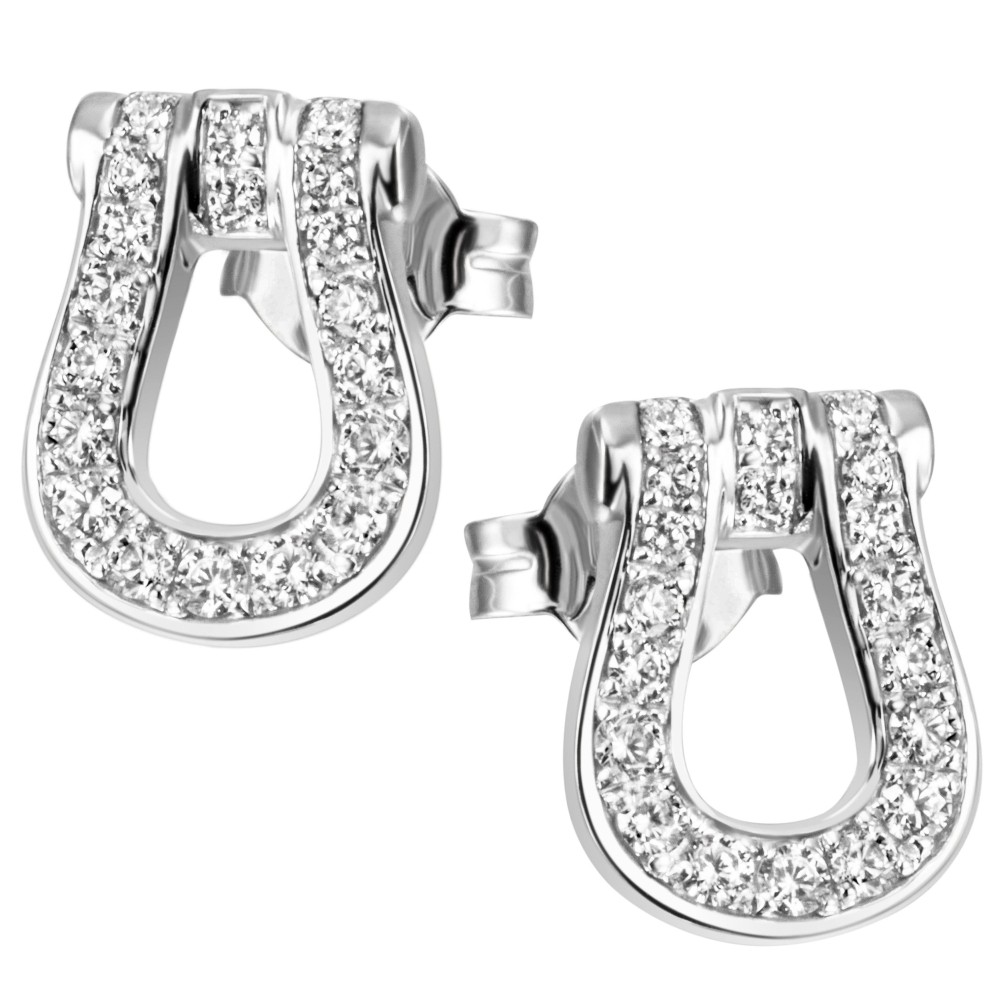 Ohrstecker 925 Sterlingsilber 38 Zirkonia Ohrringe Silberohrringe