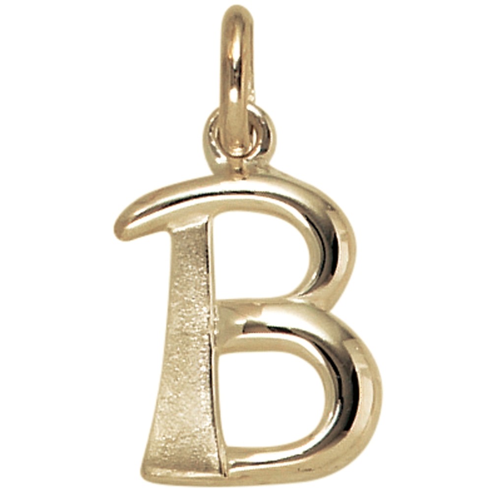 Anhänger Buchstabe B 375 Gelbgold Buchstabenanhänger