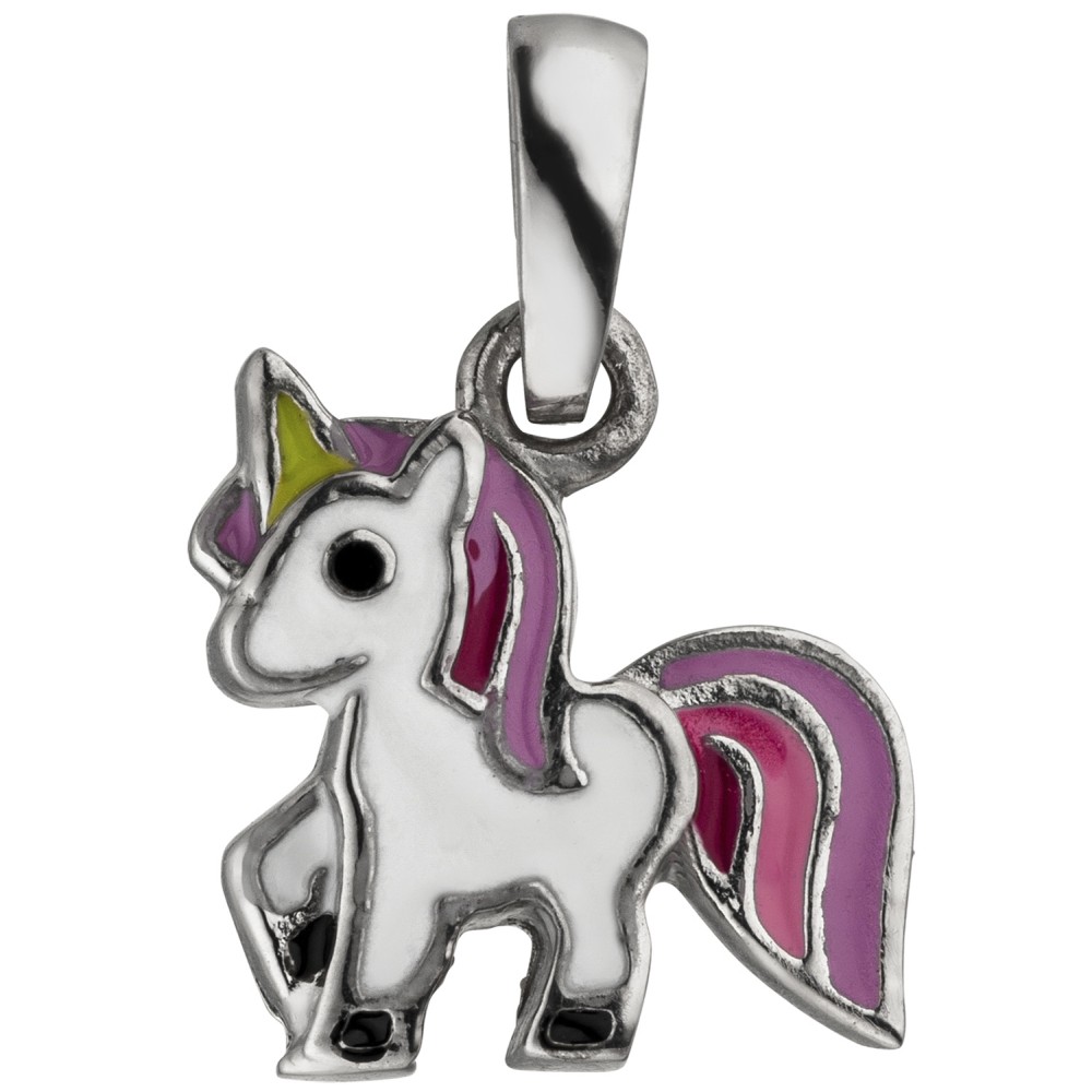 Kinder Anhänger Einhorn 925 Sterlingsilber Silberanhänger