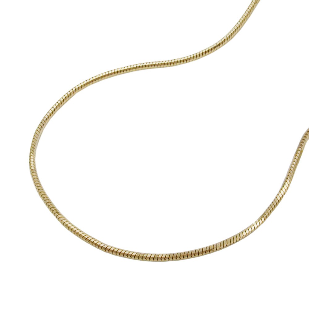 Kette Schlange 5-kant 585 Gold 40cm