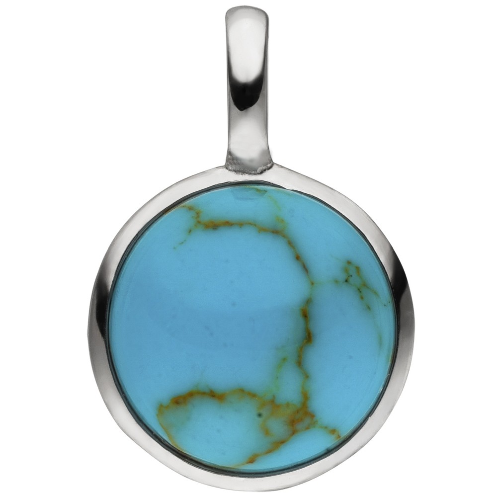 Anhänger 925 Sterlingsilber 1 Türkis-Imitation