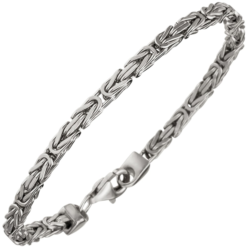 Königsarmband 925 Sterlingsilber 21cm Armband Silberarmband