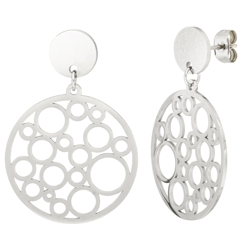 Ohrhänger Kreise aus Edelstahl Ohrringe