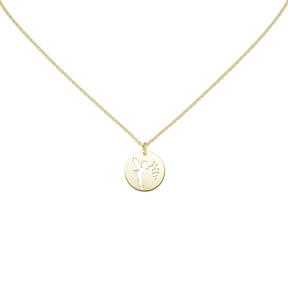 Collier Fee 925 Sterlingsilber vergoldet 48cm Silberkette Karabiner