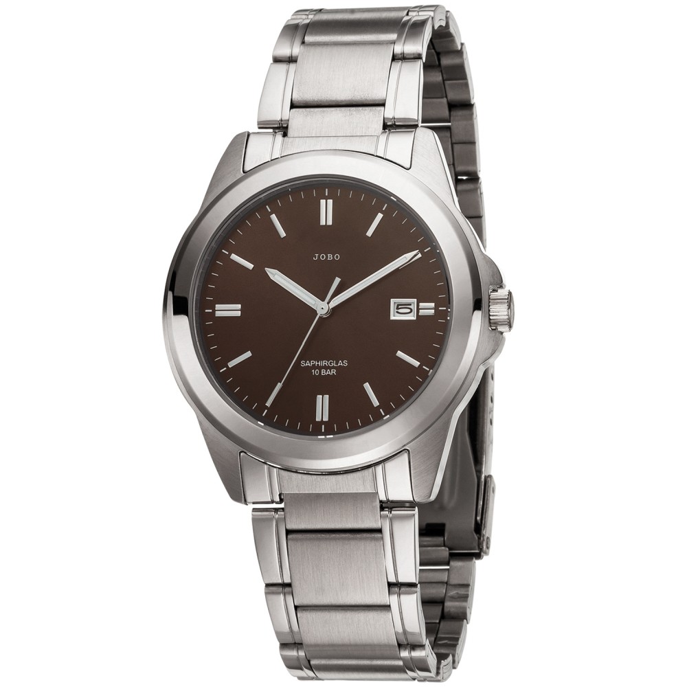 Herren Armbanduhr Quarz Analog Edelstahl mit Datum