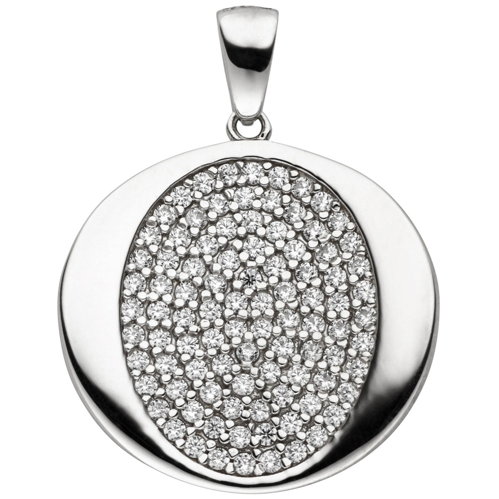 Anhänger 925 Sterlingsilber 93 Zirkonia Silberanhänger