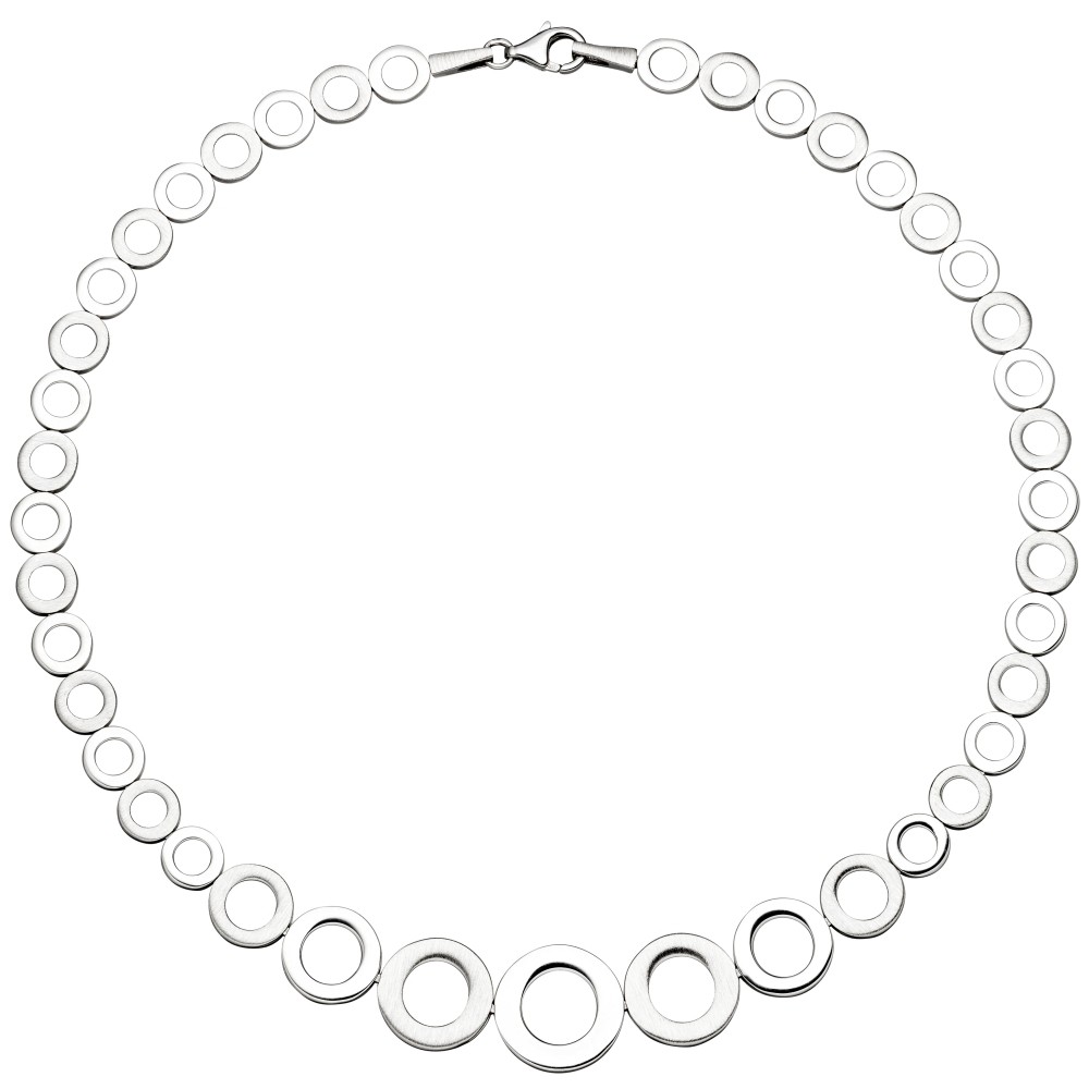 Collier Halskette im Verlauf 925 Sterlingsilber 45cm Kette