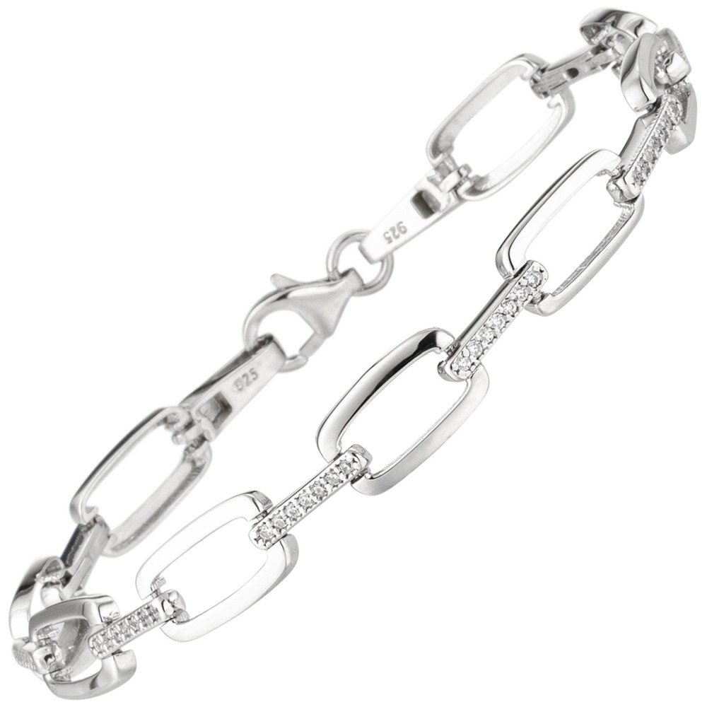 Armband 925 Sterlingsilber 56 Zirkonia 19cm Silberarmband