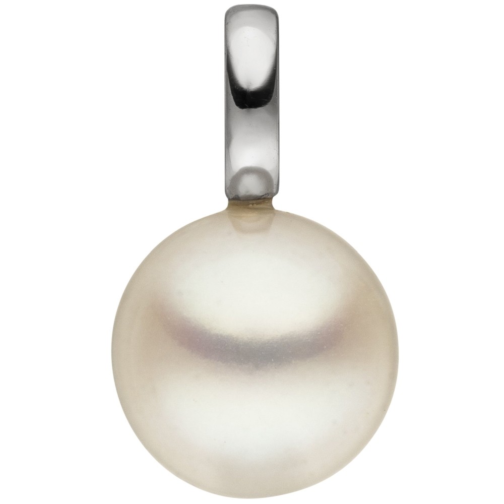Anhänger 585 Weißgold 1 Süßwasser Perle Perlenanhänger