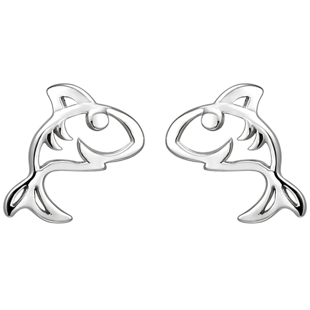 Kinder Ohrstecker Hai 925 Sterlingsilber Ohrringe Kinderohrringe