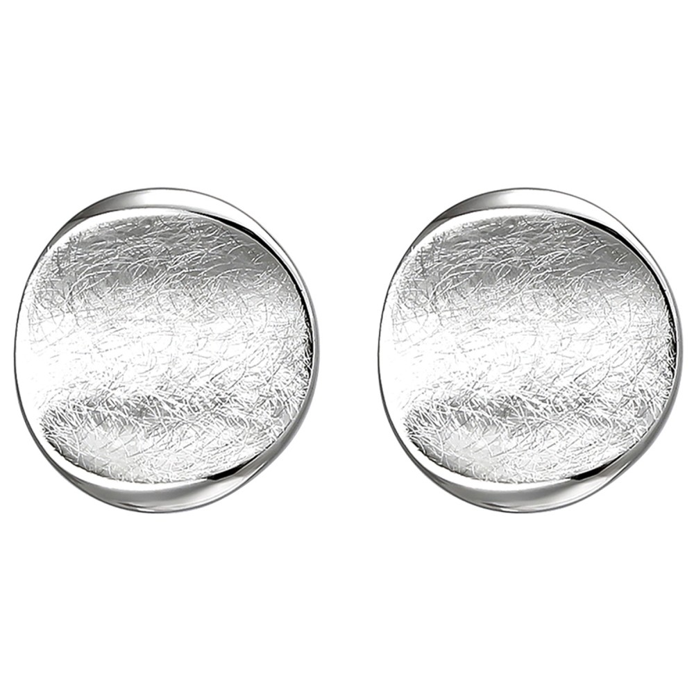 Ohrstecker 925 Sterlingsilber eismatt Ohrringe Silberohrringe