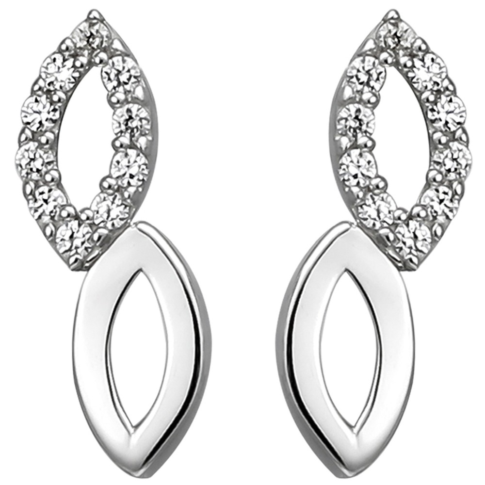 Ohrstecker 925 Sterlingsilber 20 Zirkonia Ohrringe Silberohrringe