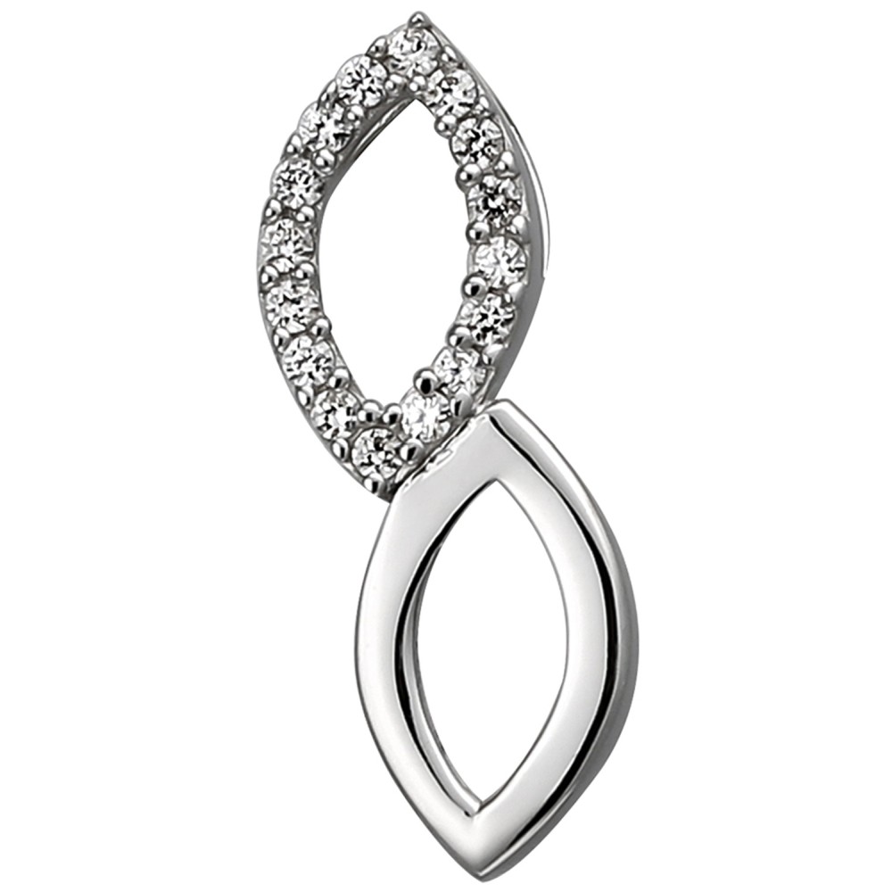 Anhänger 925 Sterlingsilber 16 Zirkonia Silberanhänger