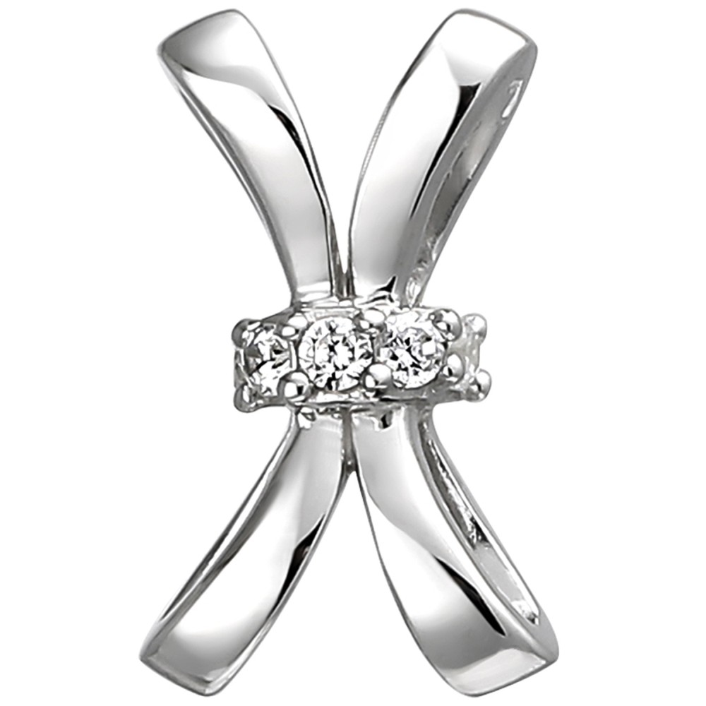 Anhänger 925 Sterlingsilber 5 Zirkonia Silberanhänger