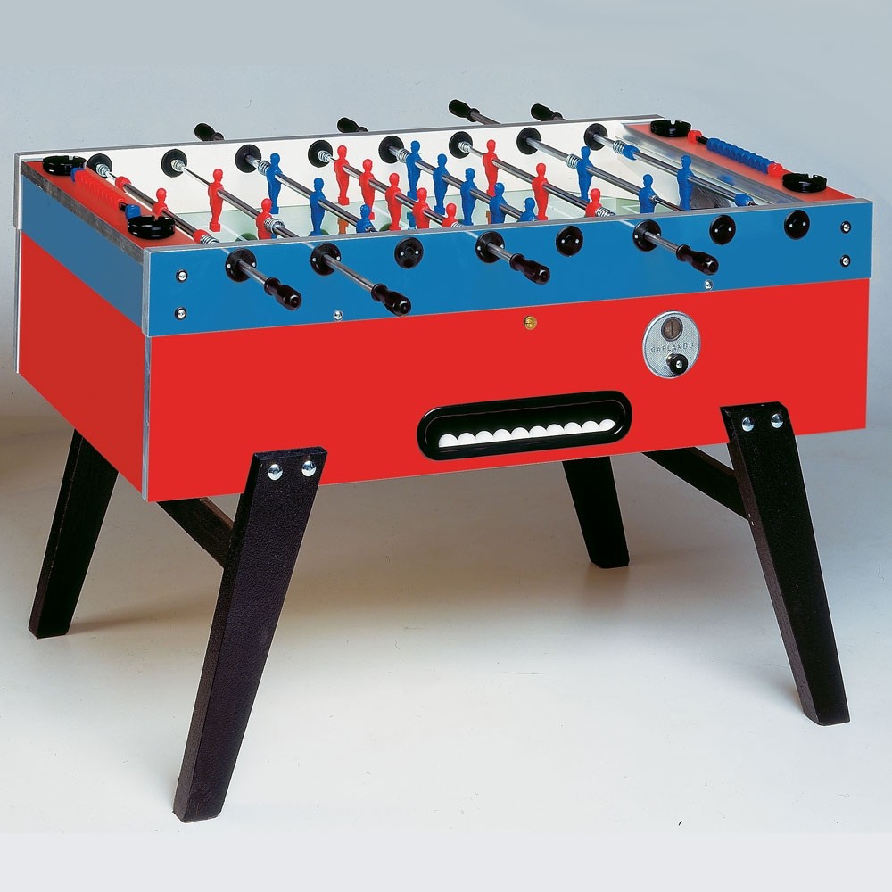 Kickertisch Master-Cup mit Münzung Sport Safety Teleskop