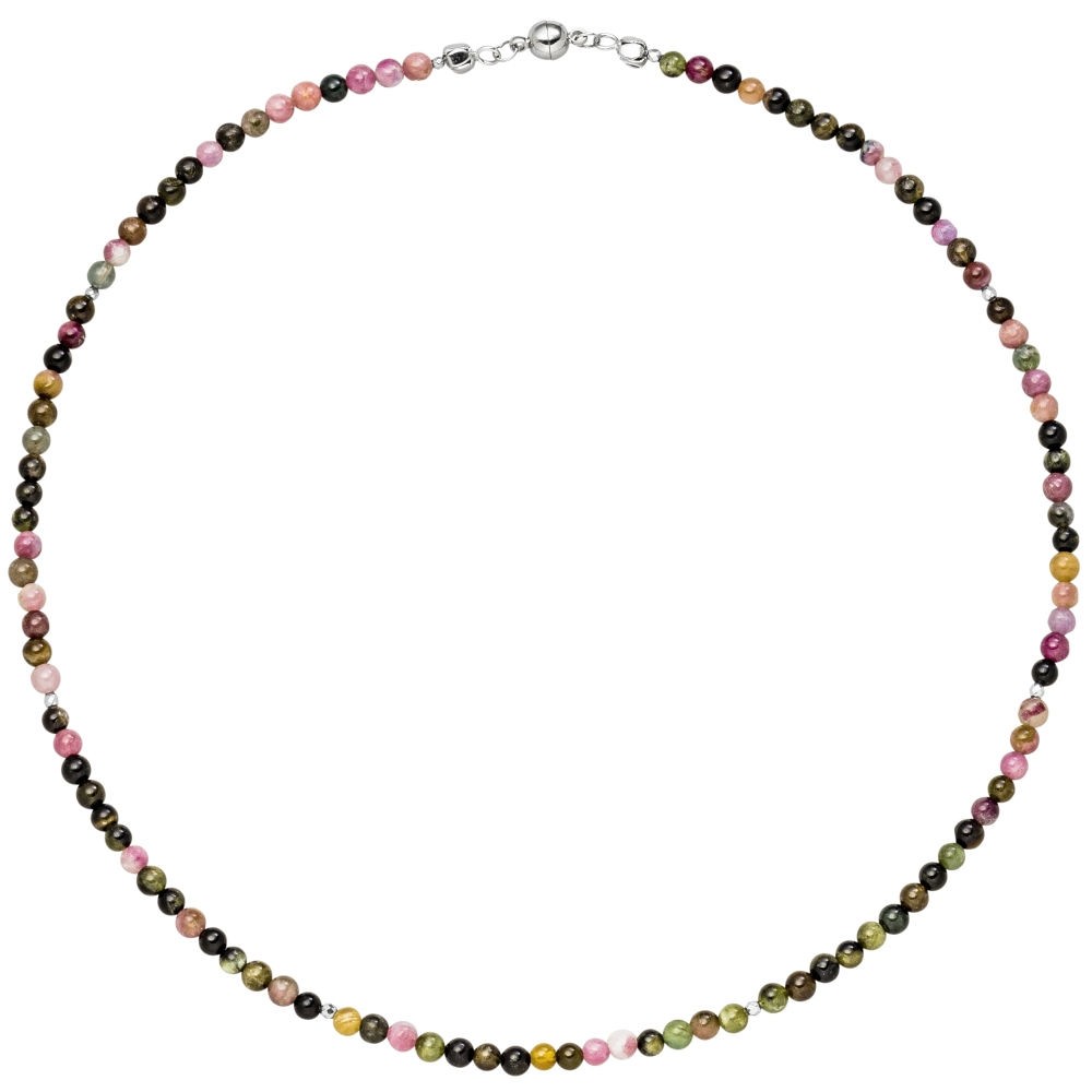 Halskette Kette Turmalin und Hematin 45cm