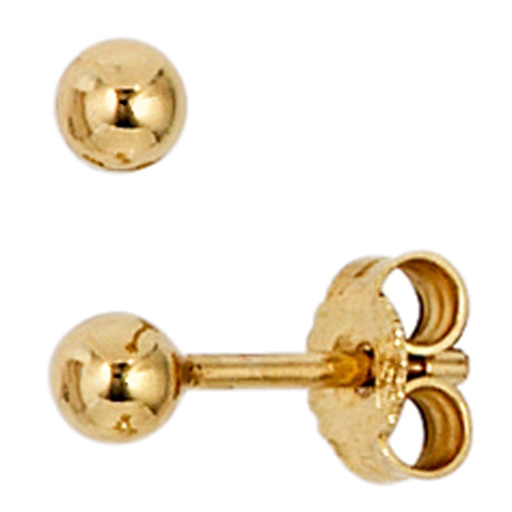 Ohrstecker 333 Gelbgold Ohrringe Kugelohrstecker