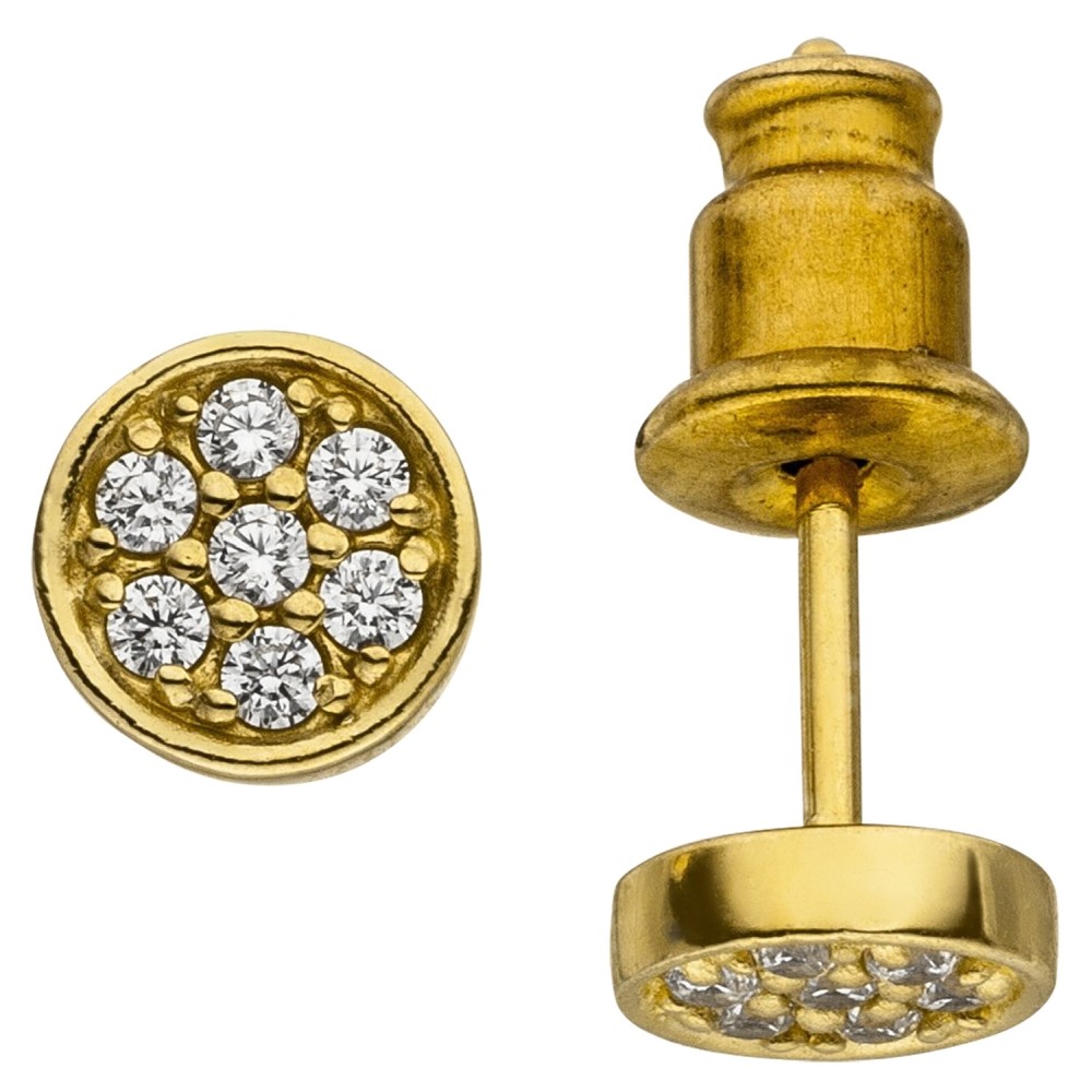Ohrstecker Edelstahl 14 Zirkonia Ohrringe