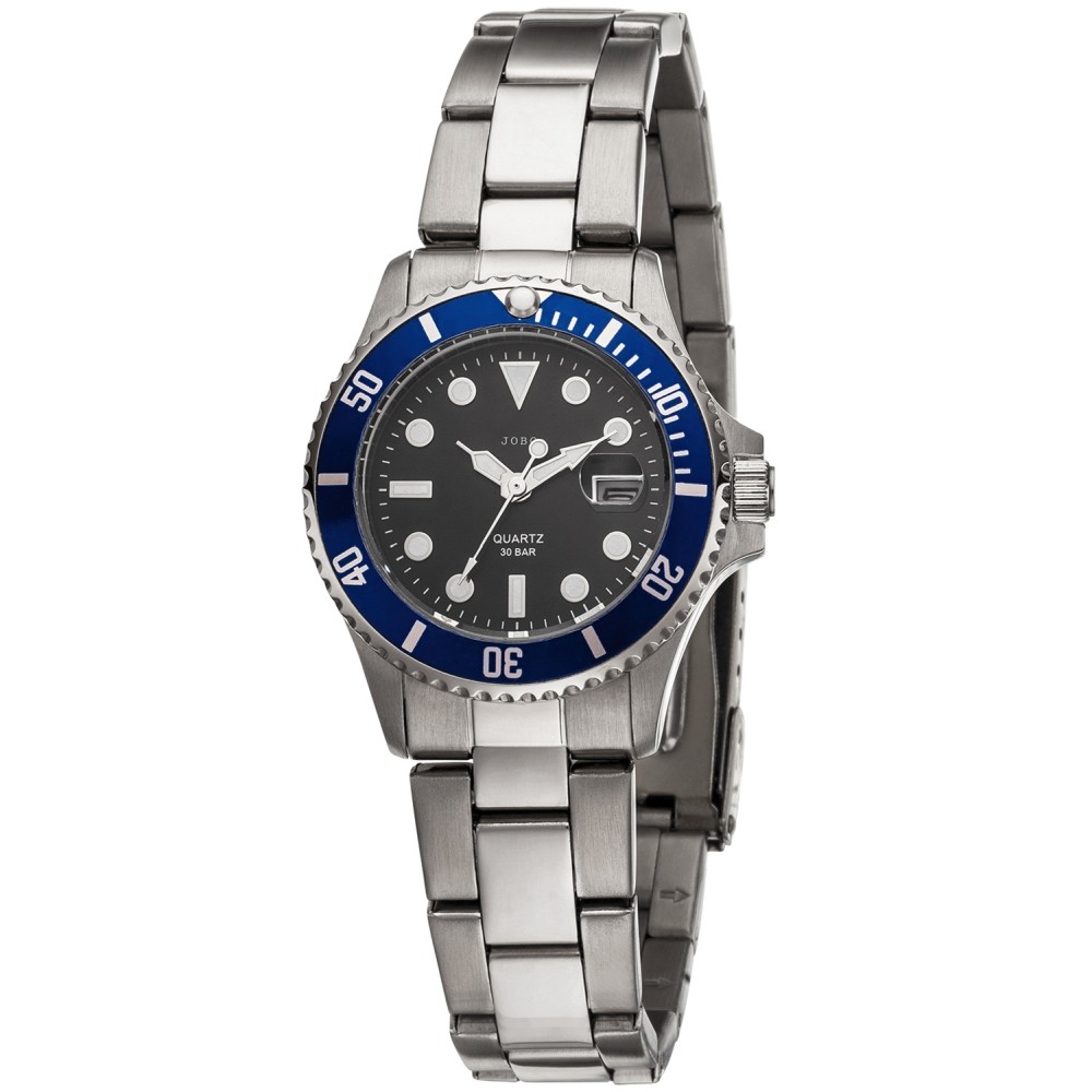 Damen Armbanduhr Quarz Analog Edelstahl mit Datum