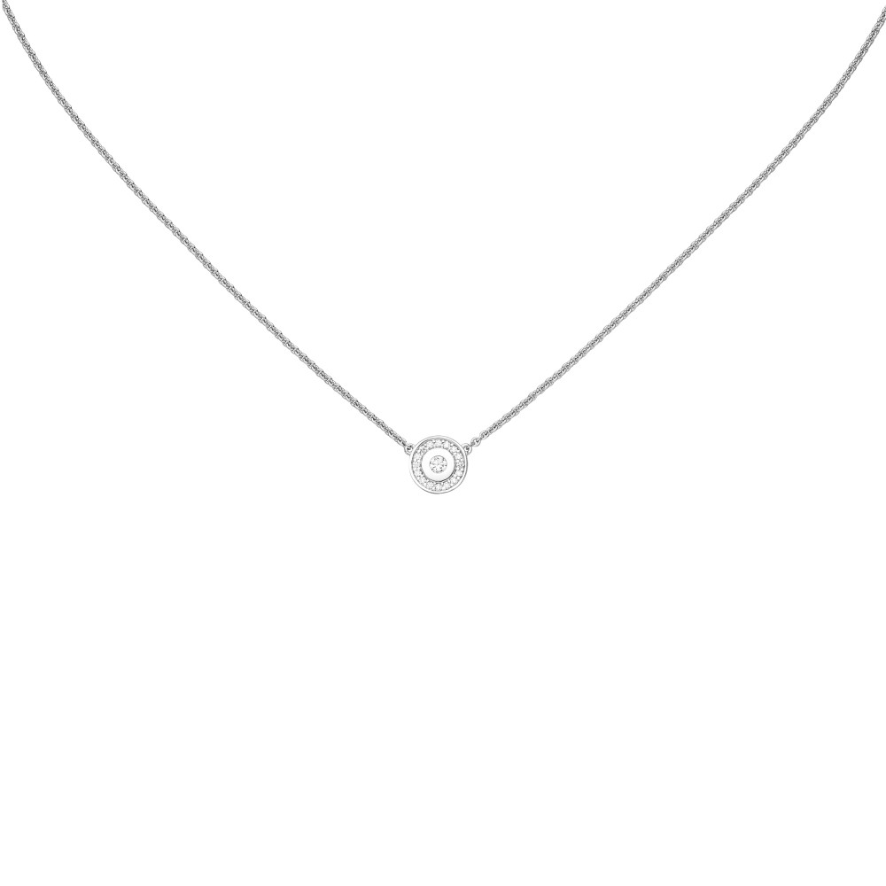 Collier Halskette 925 Sterlingsilber 17 Zirkonia 45cm Kette Silberkette