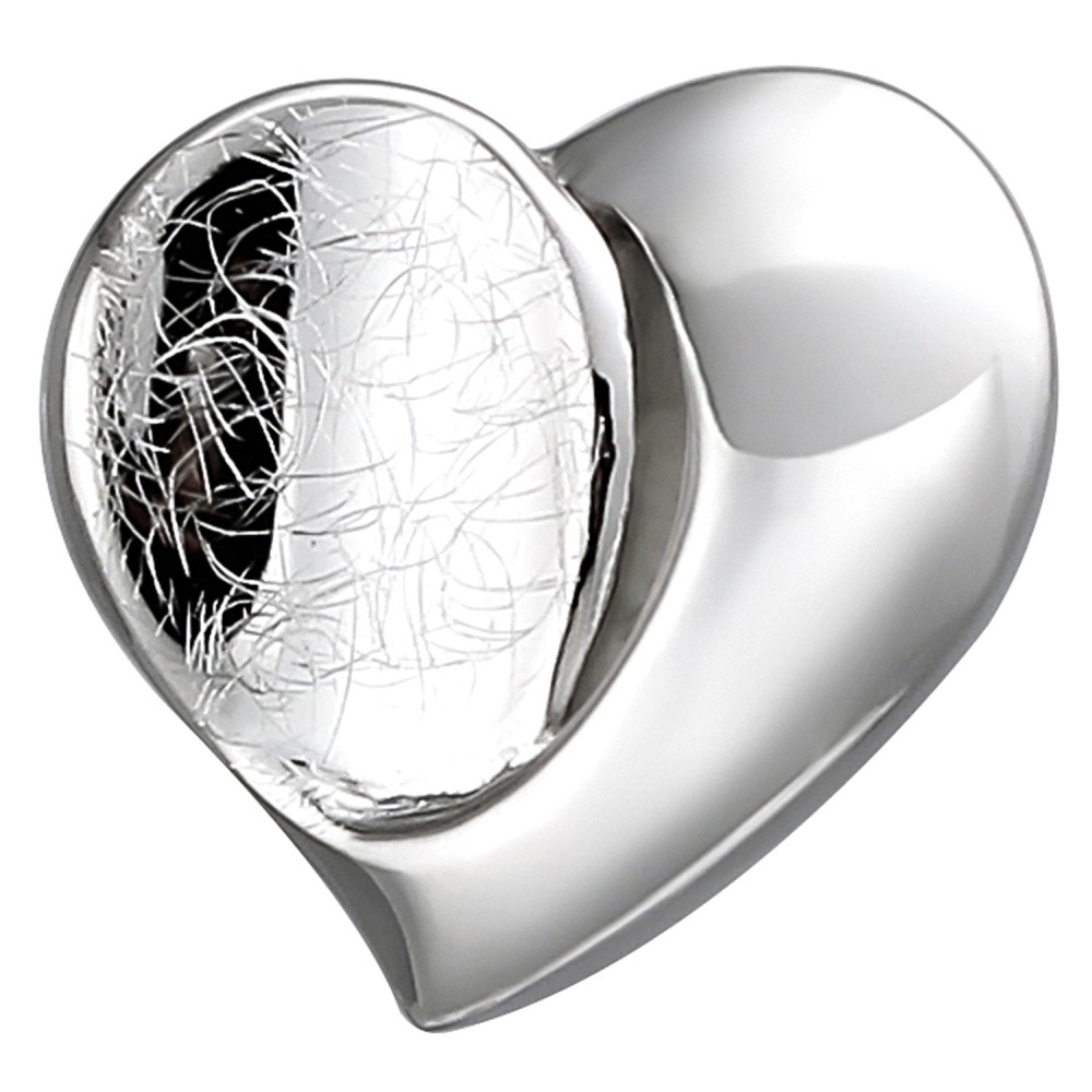 Anhänger Herz 925 Sterlingsilber eismatt Herzanhänger Silberanhänger