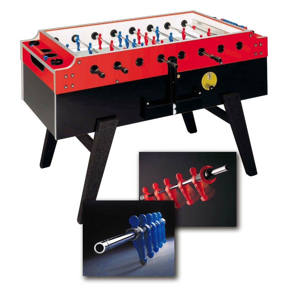 Kickertisch Master-Cup Münz Glasabdeckung Diebstahlschutz Sport Safety Teleskop