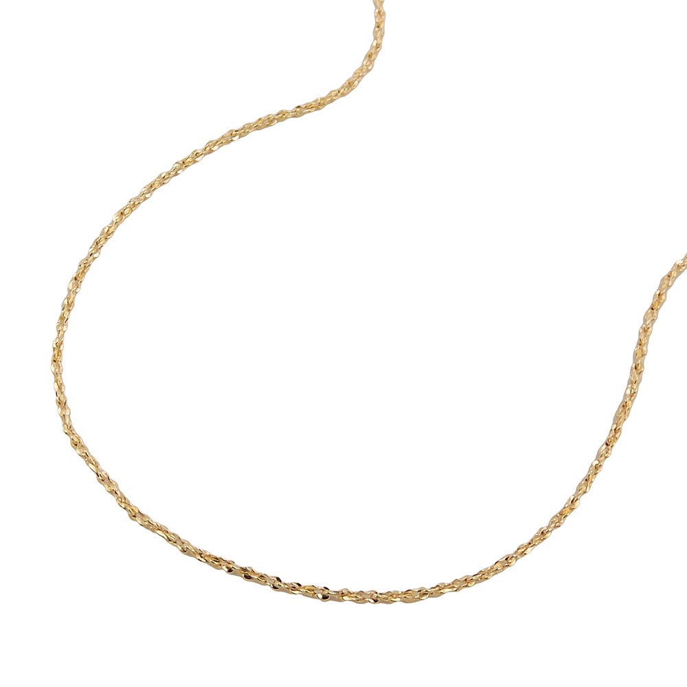 Halskette Fantasie diamantiert 585 Gold 45cm