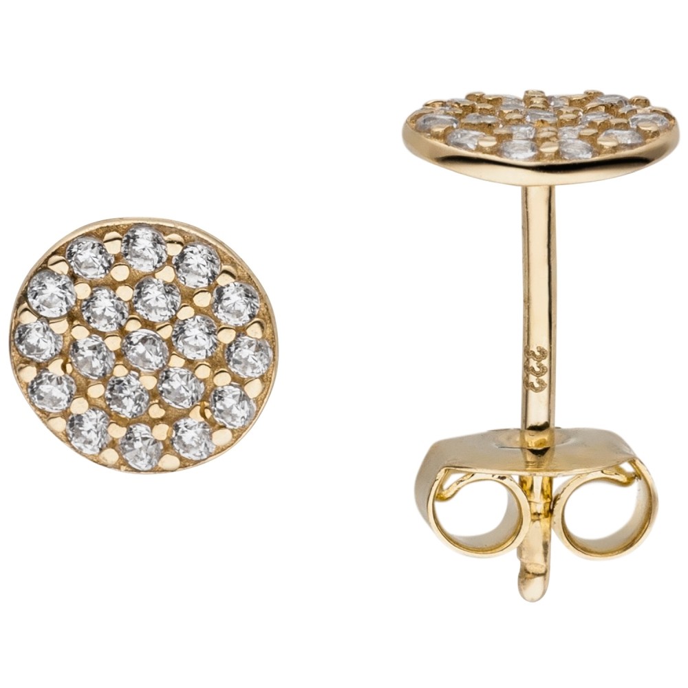 Ohrstecker 333 Gold Gelbgold 38 Zirkonia