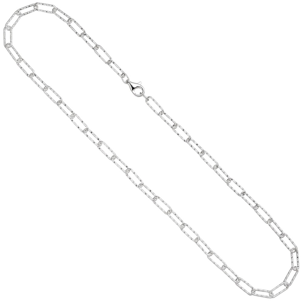 Halskette Kette 925 Sterling Silber diamantiert 50 cm