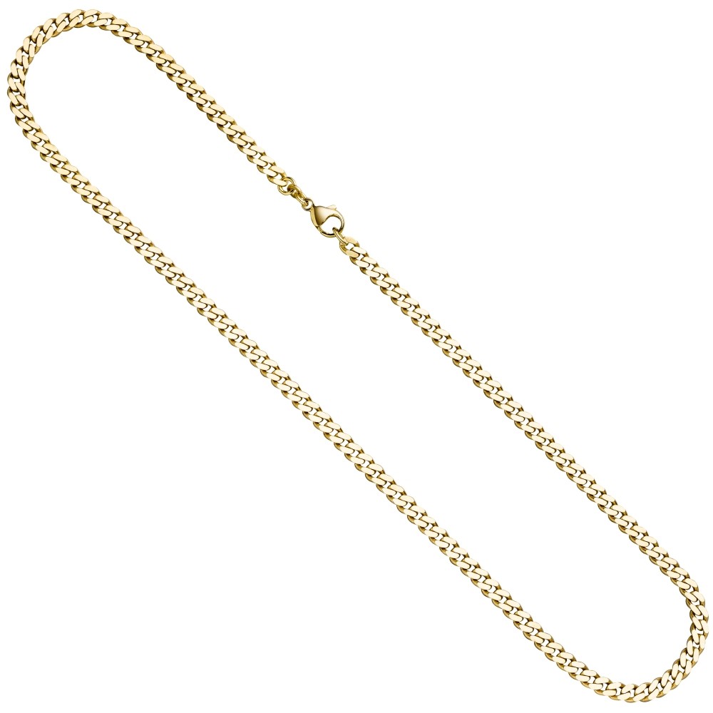 Panzerkette 333 Gold Gelbgold 4,6 mm 60 cm Kette Halskette