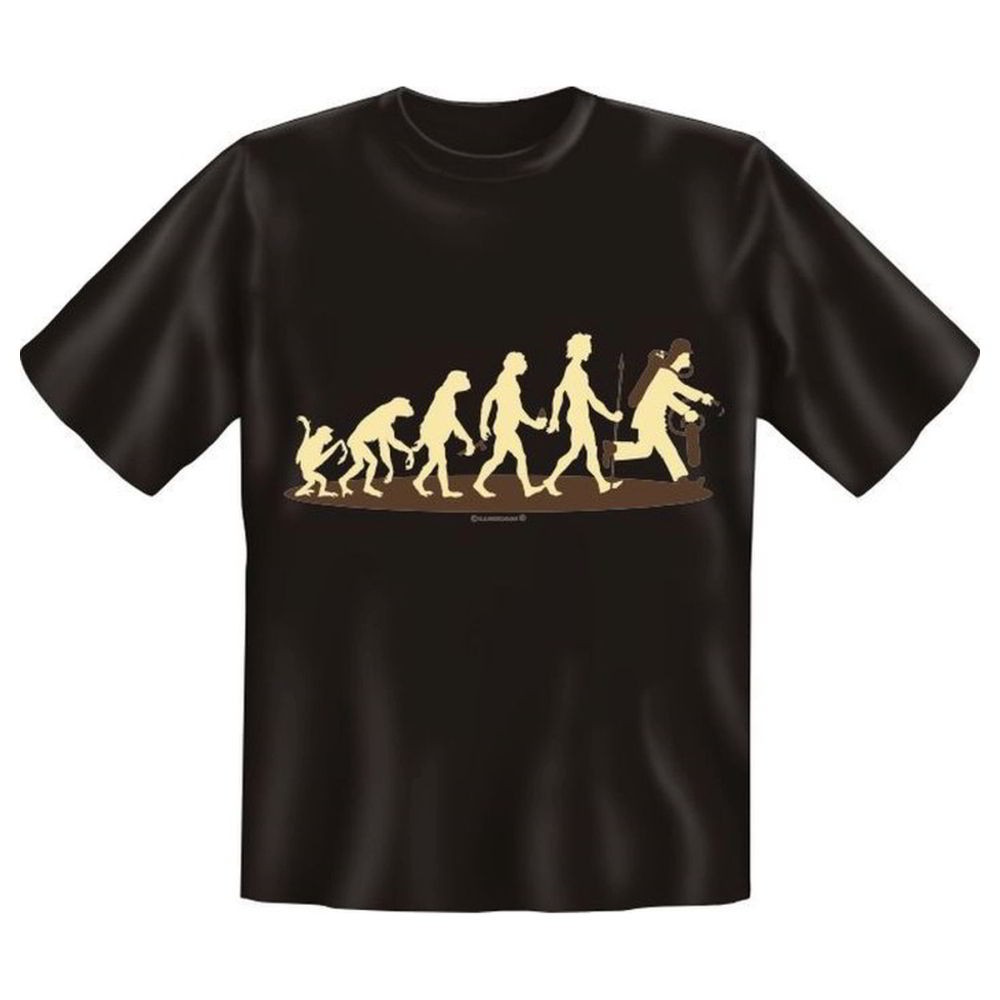 Fun T-Shirt Evolution zum Feuerwehrmann