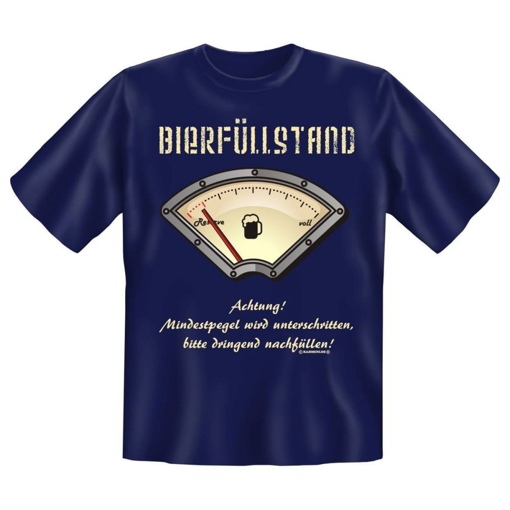 Fun T-Shirt Bier Füllstand