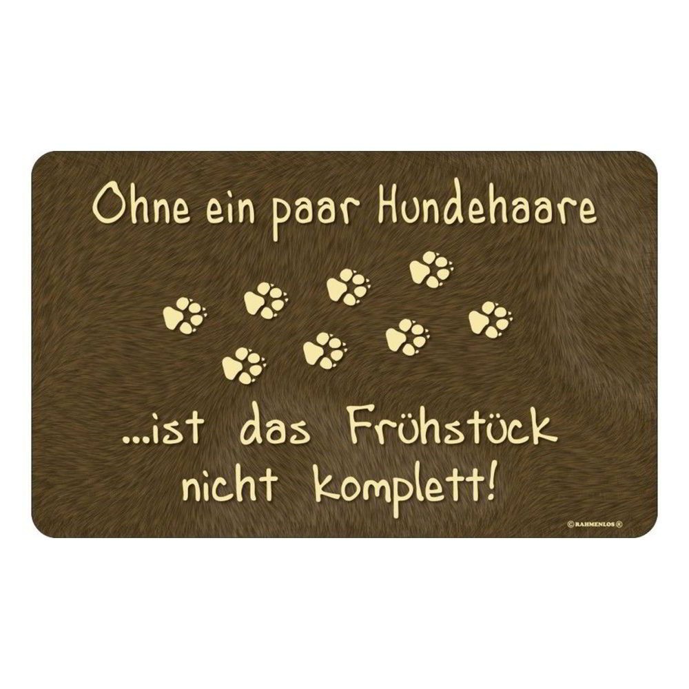 Frühstücksbrettchen Brett Brotzeit - Ohne ein paar Hundehaare