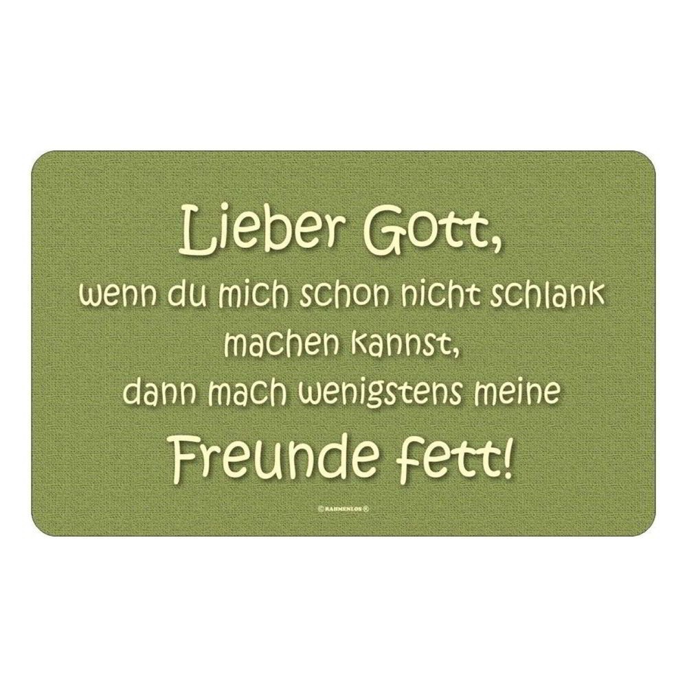 Frühstücksbrettchen Brett Brotzeit - Lieber Gott … mach meine Freunde fett