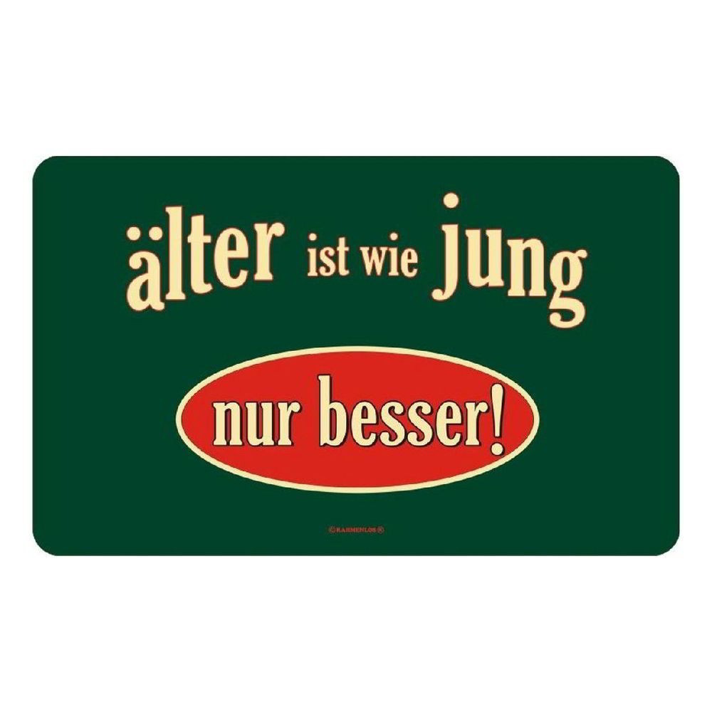 Frühstücksbrettchen Brett Brotzeit - älter ist wie jung