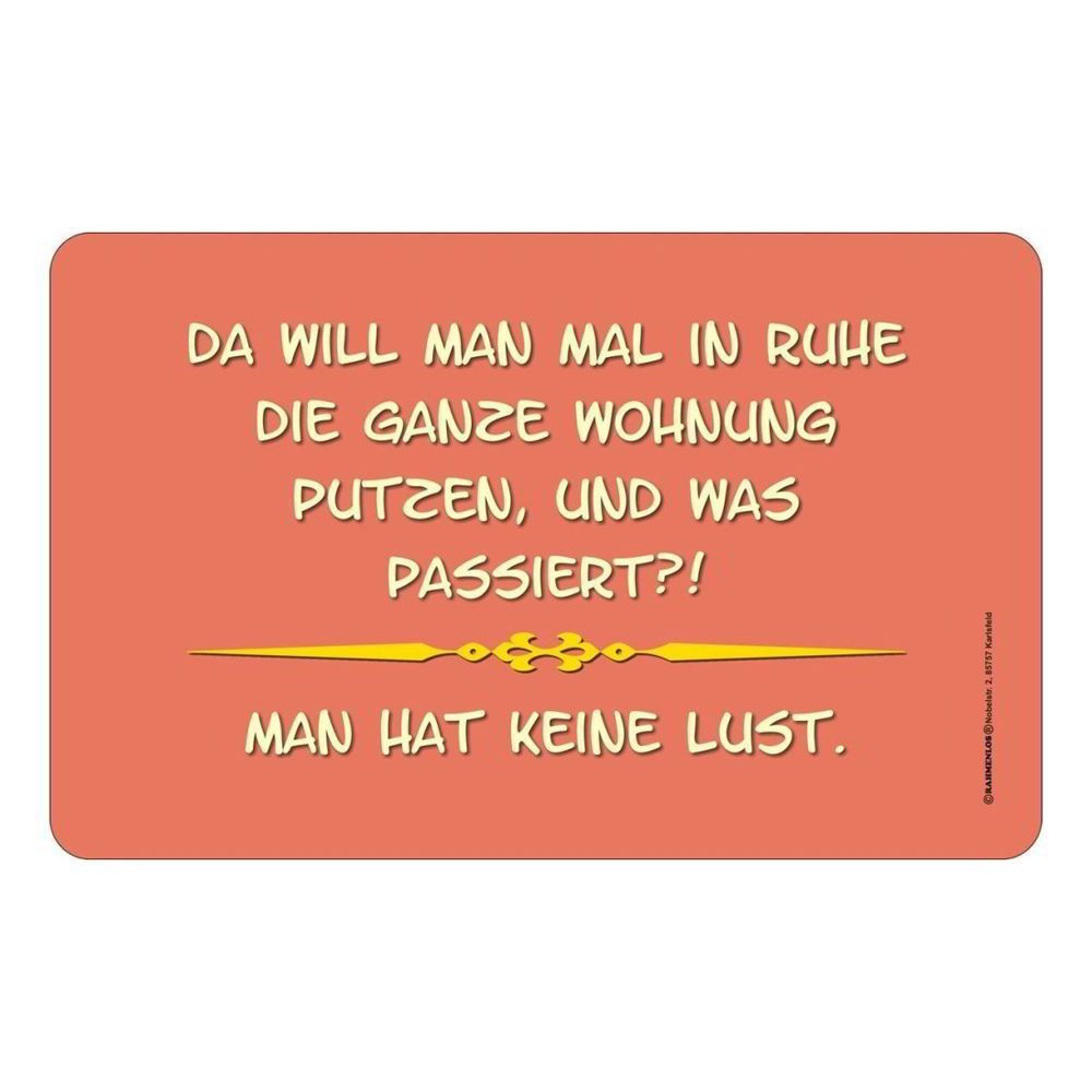 Frühstücksbrettchen Brett - Wohnung putzen