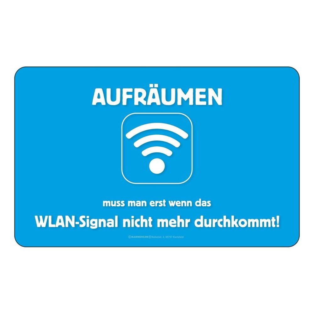 Frühstücksbrettchen Brett - Aufräumen wegen dem WLAN Signal
