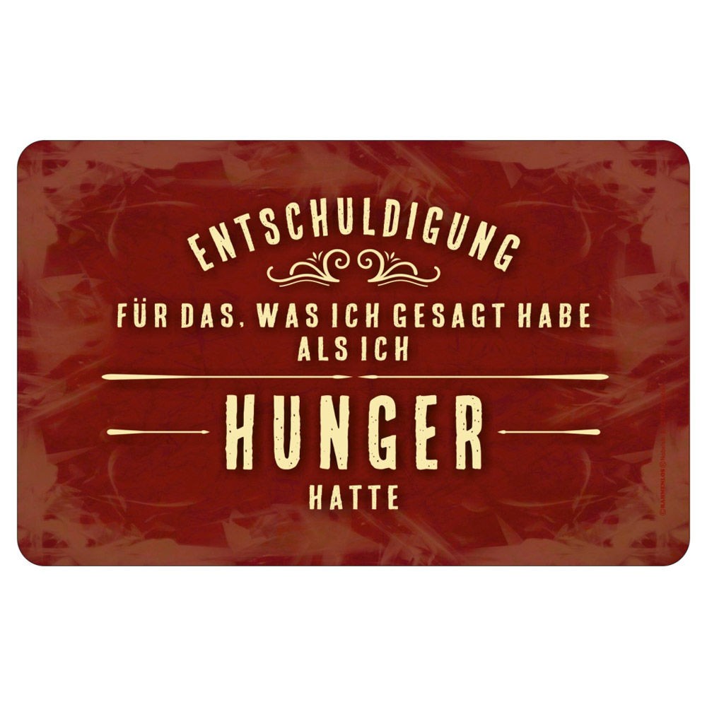 Frühstücksbrettchen Brotzeitbrettchen - Hunger