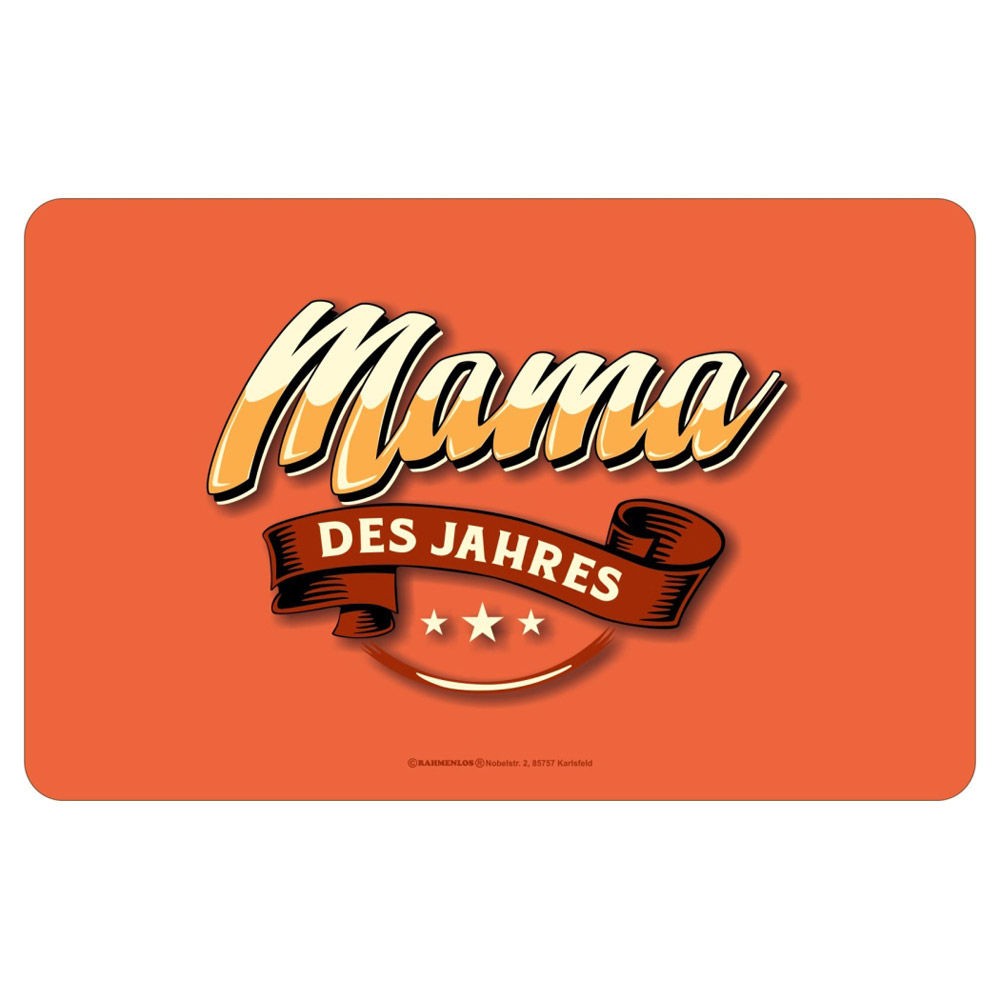 Frühstücksbrettchen Brotzeitbrettchen - Mama des Jahres