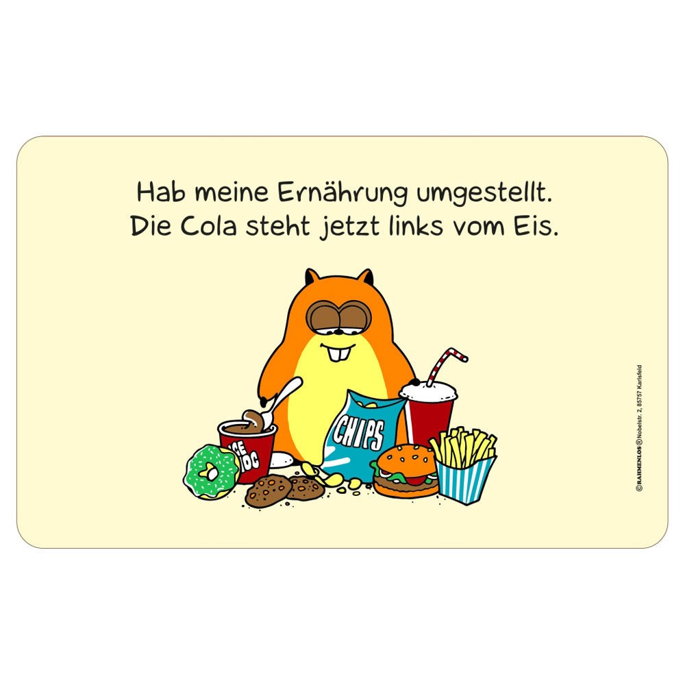 Frühstücksbrettchen Brotzeitbrettchen - Ernährung umgestellt