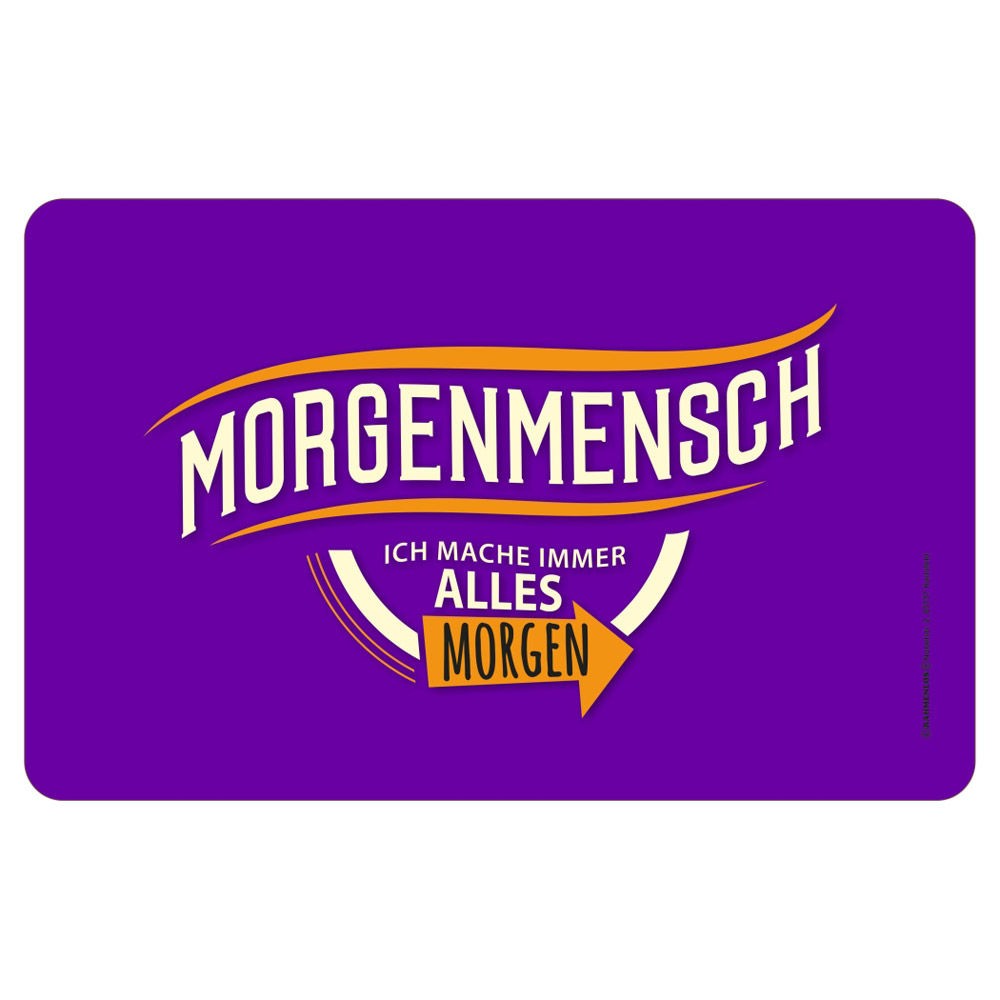 Frühstücksbrettchen Brotzeitbrettchen - Morgenmensch